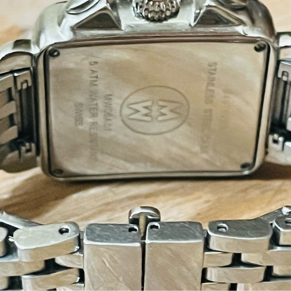 Michele Silver and White Women's Watch - Picture 2 of 2